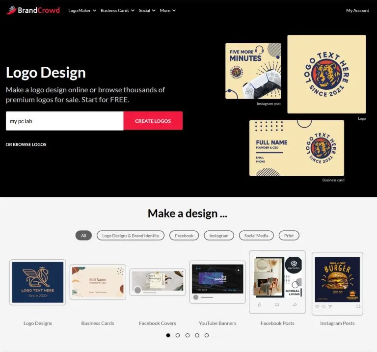 BrandCrowed Logo design software