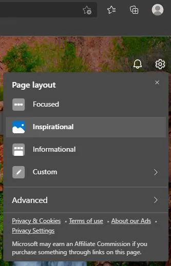 Customize the new tab page