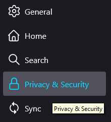 Firefox Privacy & Security