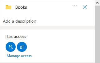 OneDrive Online Manage Access